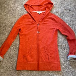 Banana Republic wool/cashmere zipper cardigan